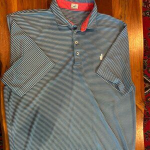 Johnnie-O Striped Men's Polo Shirt, Size M
